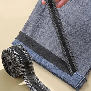 2m Trousers Edge Modified Strip, 1 Count Iron-on Pants Edge Shorten Self-adhesive Hem Fabric Tape For Suit Pants Jeans Trousers, DIY Sewing Accessories, Room Accessories, Hemming Tape