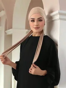 Women's Breathable Jersey Hijab Cap, Elastic Sweat-Absorbing Design, Non-Slip Multifunctional Sports Headscarf, Workout Hijab, Turban Hijab, Suitable for Various Occasions