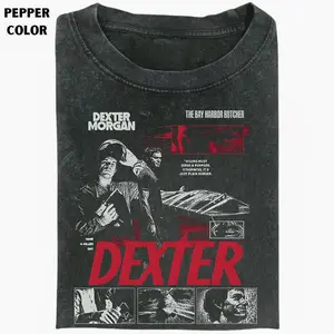 Dexter Vintage Shirt - Funny Dexter Movie Shirt Morgan Graphic 90s Tee Bay Harbor Butcher Morgan Graphic 90s Te Vintage Style Cotton