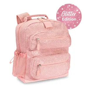Bentgo Backpack - Glitter Edition with Adjustable Strap and Mesh Backing, Ideal for Daily Use