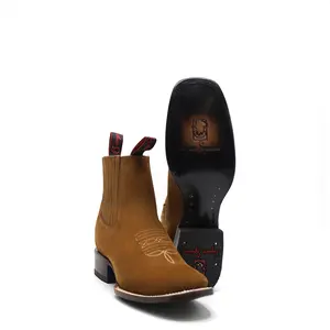 2662630 - Men's Vaquero Signature Wide Square Ankle Toe Boots (Nobuck Topo)