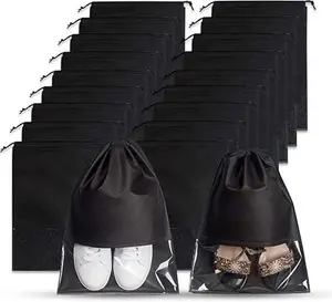 18pcs Shoe Bags for Travel Waterproof Dust-proof Drawstring Travel Shoe Bag for Storage, Travel Accessories Essentials