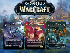 World of Warcraft Dragons Proxy Commander Deck | 100 Cards | WoW Themed MTG EDH