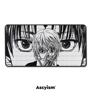 Kurapika Hunter × Hunter Large Anime Mouse Pad, Non-slip Rubber Base Stitched Edge Desk Pad for Desk Laptop Desktop, Anime Accessories Merch Gift.