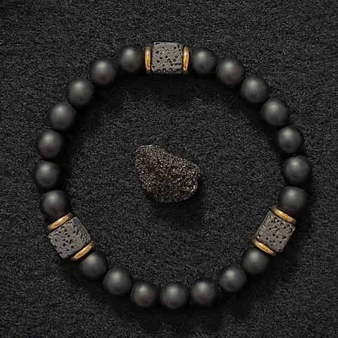 Men's Stone Beaded Bracelet, Trendy Exquisite Bracelet, Fashionable Bracelet, Jewelry As Birthday Gift for Boyfriend, Beads Bracelets