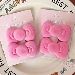 Elegant Bow Hair Clips for Women, Cute Sweet Shape Hair Accessories, Daily Use, Secure Fit, Soft Fabric Bows, Ladies Fashion, Hairpins