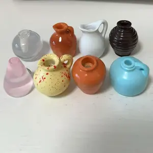 New Mini Vase Fridge Magnet, Home Kitchen Refrigerator Decoration Accessory, Office Desktop Resin Ornament, Vhs Quality Heart Selection, Fridge Flower Magnets