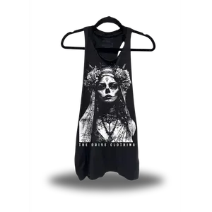 TheDriveClothing DAY OF THE DRIVE ROAD RASH BLACK STRINGER – Unisex Graphic Stringer Tank, 100% Ring-Spun Cotton, Vintage Print Gym & Streetwear