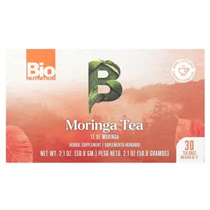 Bio Nutrition Moringa Tea, Caffeine Free, 30 Tea Bags, 2.1 oz (58.8 g)