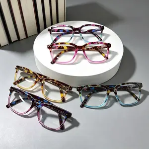 5-Pair Blue Light Blocking Reading Glasses for Presbyopia Stylish Gradient Pattern Elegant Design Blocks Harmful Blue Light from Computer and Phone S unisex fashion frame office commute