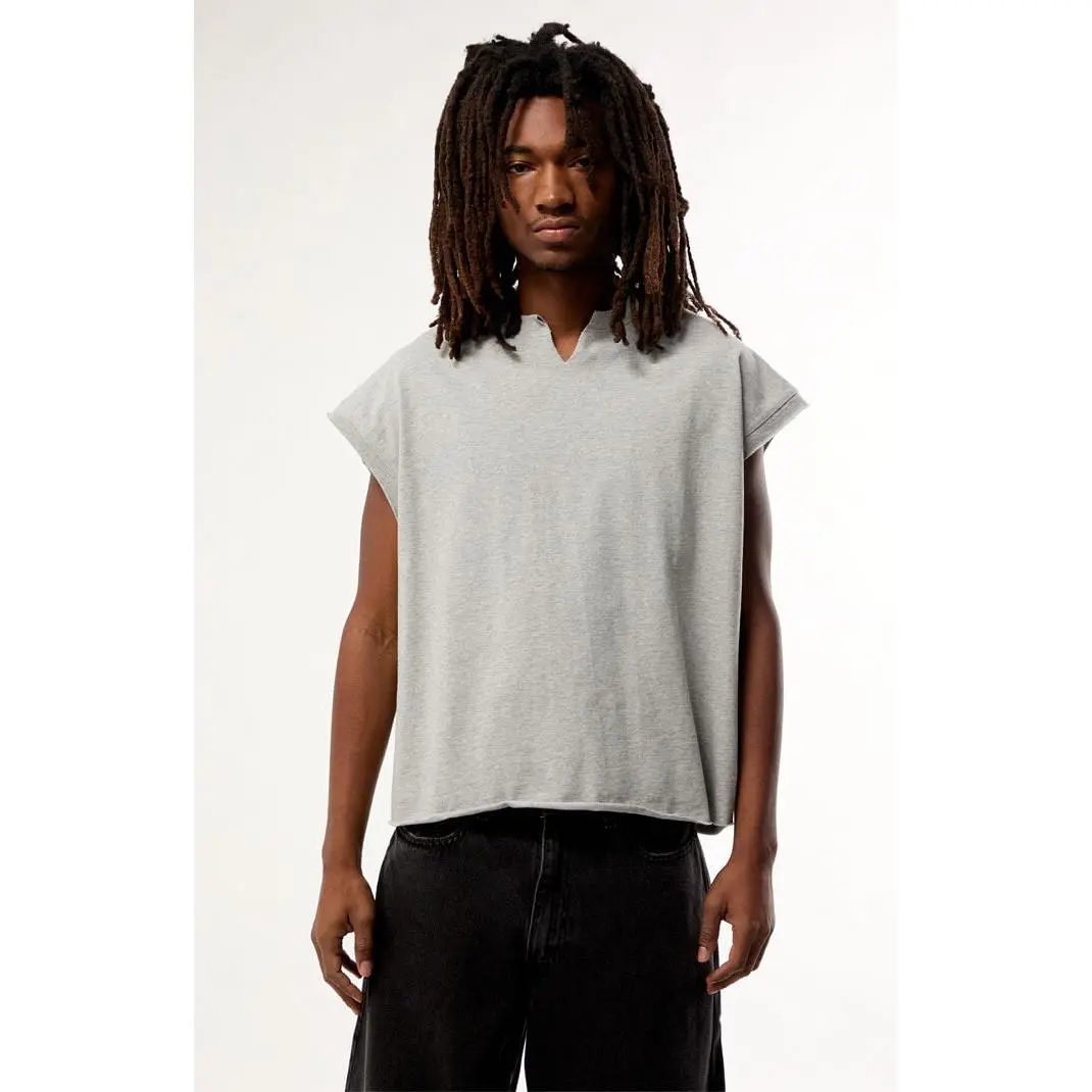 Pacsun Men's Heather Grey Solid Muscle Tank