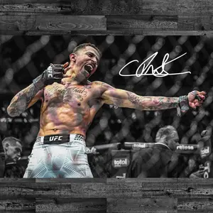 Carlos Prates Poster Knockout UFC Fan Gift for Men MMA Brazil Fighting Nerds - Rolled Posters, Wall Decor, Man Cave Art, Sports Memorabilia,