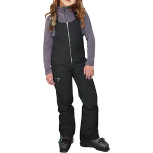 Haloumoning Kids Snow Bibs Girls Ski Pants Waterproof Insulated Snowboard Overalls Snowsuit 5-14 Years