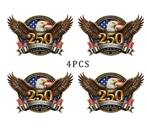 America 250th Anniversary Car Decal Sticker-1776-2026 Patriot Eagle & Statue of Liberty Vinyl Bumper Window Decal for Car, Truck, Laptop, Desktop