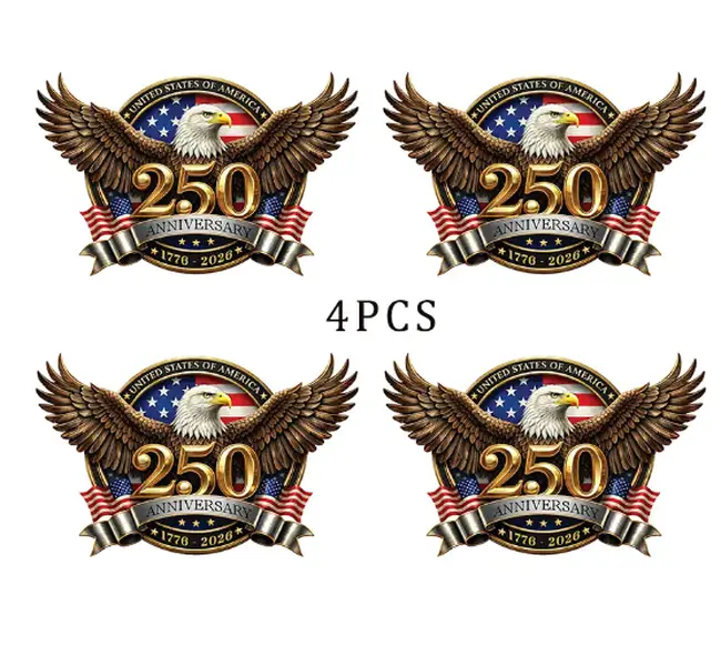 America 250th Anniversary Car Decal Sticker-1776-2026 Patriot Eagle & Statue of Liberty Vinyl Bumper Window Decal for Car, Truck, Laptop, Desktop