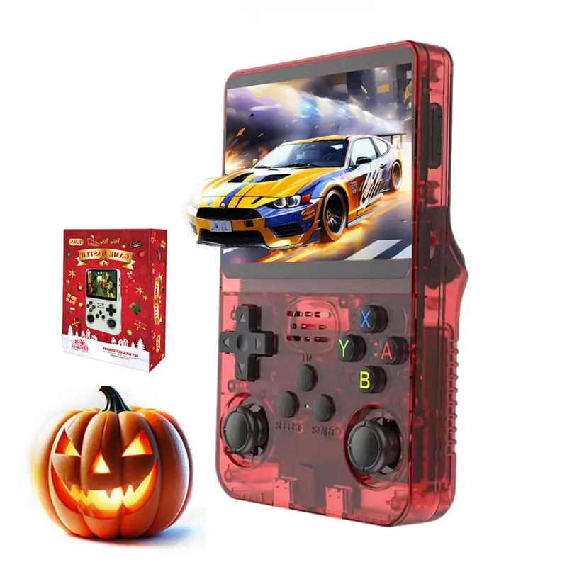 WUDS R36s Portable Retro Game Console, Gaming Room Gadgets, 3.5 Inch IPS Screen Retro Game Consoles, Rechargeable Handheld Game Device with 15000+ Games & 20+ Simulators Protection Springtok