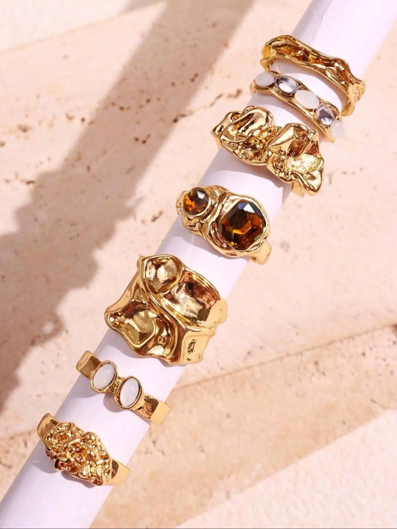 Fashion Luxury Artificial Gemstone Rings, Fashion Jewelry for Party, Daily Clothing Decor, Trendy All-match & Exquisite Jewelry for Birthday Gift