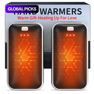 Hand Warmers Rechargeable 2 Pack, Electric Hand Warmers, Fast Heating, Portable Pocket Heater, 2 in 1 Quick Charge Hand Warmer for Outdoor Indoor, Warmer Gift for Christmas, Golf, Camping #GLOBAL PICKS
