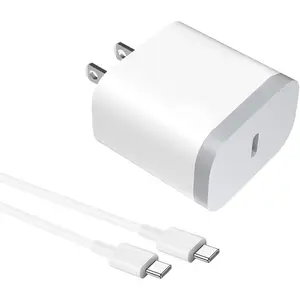 Fast 20W PD Type C USB C Charger with 4FT Fast Cable, USB C Wall Charger Block Compatible for i Phone 16/16 PL/16 PM/15/15 PL/15 PM (White)