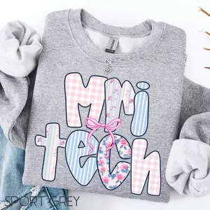 MRI Tech Short Sleeve T-SHIRT / Sweatshirt  , Gift For MRI Tech, Mri Tech Sweater, Mri Technologist Crewneck, MRI Tech Gift