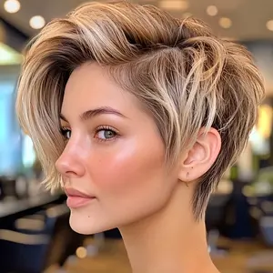 New Wholesale Hot 6 Inch Pixie Short Human Hair Wig - 180% Density Straight Remy Hair with Bangs, Machine-Made Rose Mesh Cap for Comfort & Secure Fit - Natural Look for Everyday & Special Occasions - Elegant Style for Women of All Ethnicities, Fashion Acc