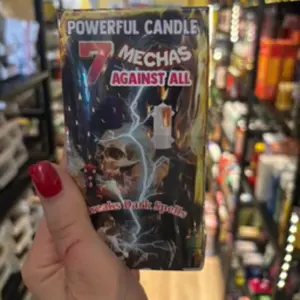 7 Wicks 7 Mechas White Candle against witchcraft