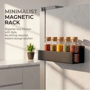 4 Pcs Magnetic Aerosol Spray Can Holder, Steel Magnet Spray Toolbox Bottle Holder Rack Mechanic Paint Can Organizer Tool Box Storage Rack for Garage Home Workspace