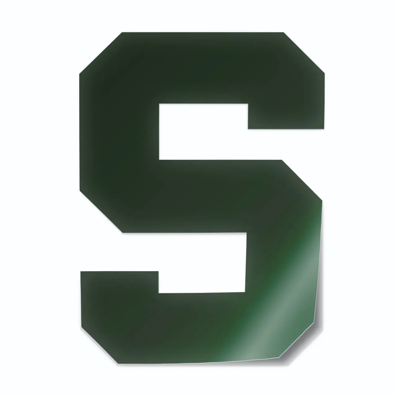 Michigan State University Spartans Block S Car Decal