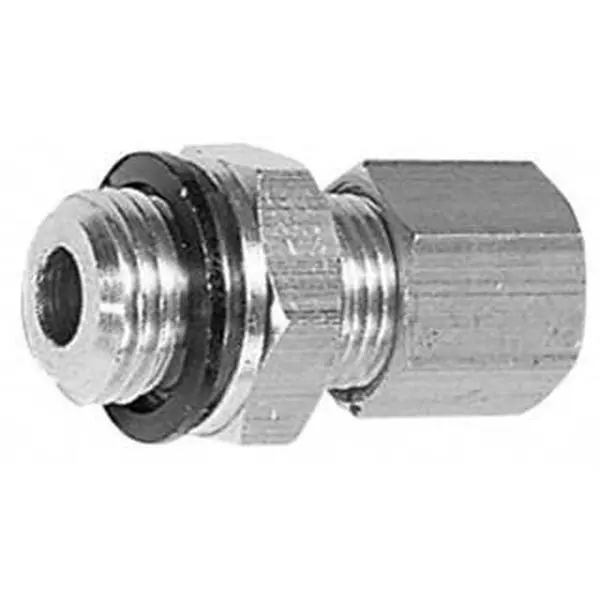 Legris Brass Compression Tube Male Connector, 12mm Tube OD x 1/4 BSPP Comp x MBSPP Ends, High Pressure (Max 320 psi), -40 to 210°F, Model 0101 12 13