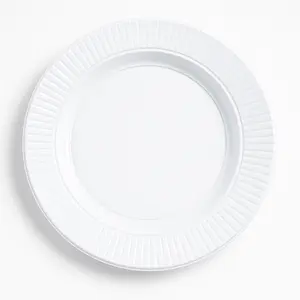 Clear Premium 7.5" Plastic Dessert Plates - 32 Pack
