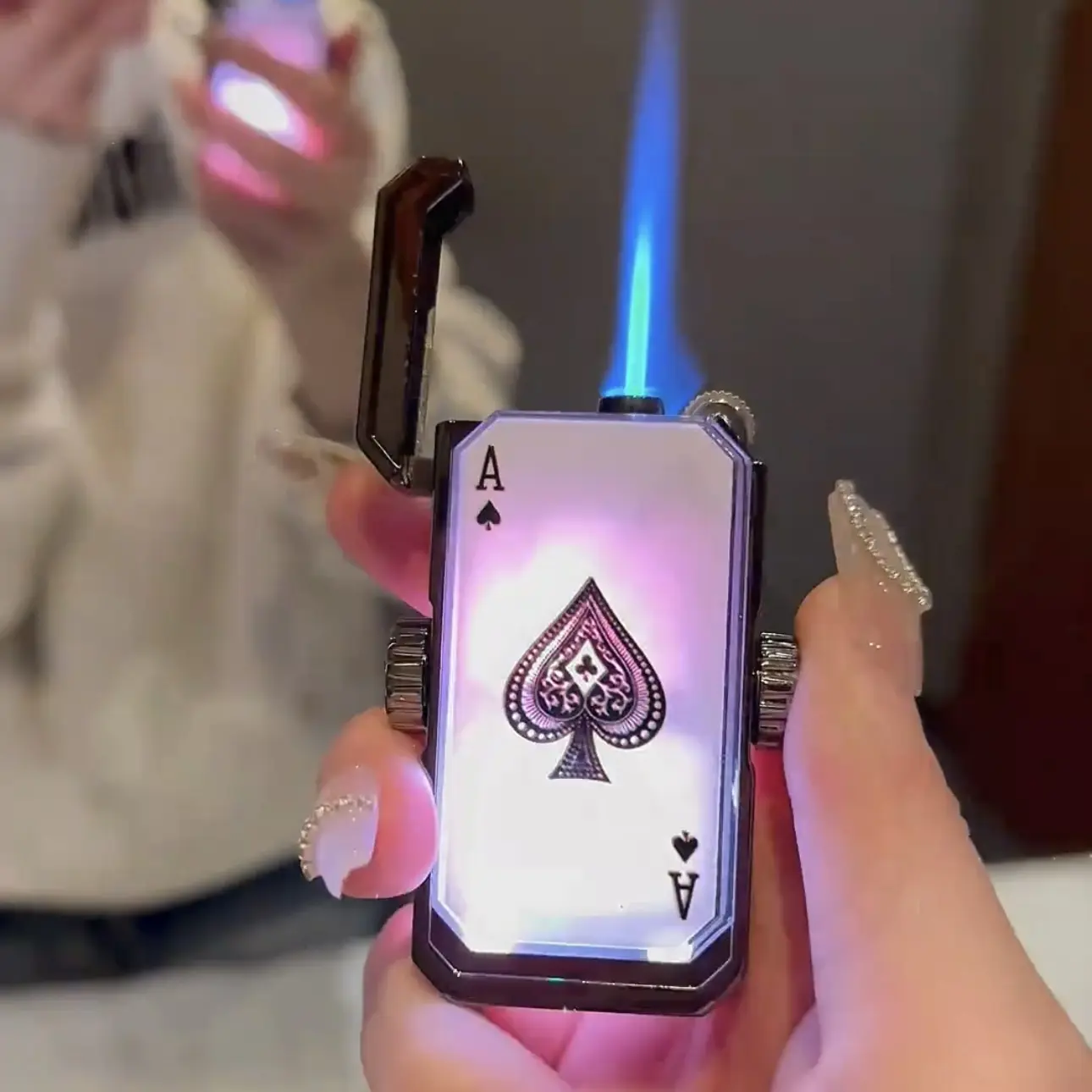 Unique Poker Card Design Lighter - No Butane, Pure Style