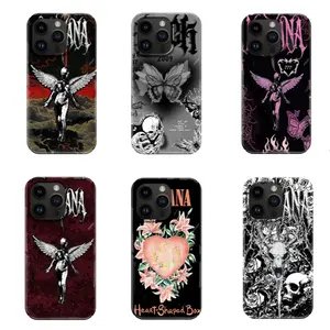 Nirvana-Style Angel Wing Phone Case | Grunge Dark Edgy Protective Cover | for iPhone 17/16/15/14/13/12/11ProMax Plus for Samsung phones, suitable for both men and women, Perfect Gift for Women Men.A gift for the fans