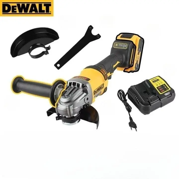 DEWALT  DCG414 20V Lithium Brushless Angle Grinder - Multi-Purpose Cut-Grind Tool with Sturdy Housing, Full Accessory Kit, Ideal for Metal Workers & DIY Renovation Operators