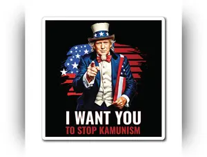 Uncle Trump "I Want You, To Stop Kamunism" Magnet - Patriotic 2024 Election Memorabilia