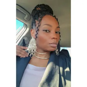Nude Gold Nexus statement earrings