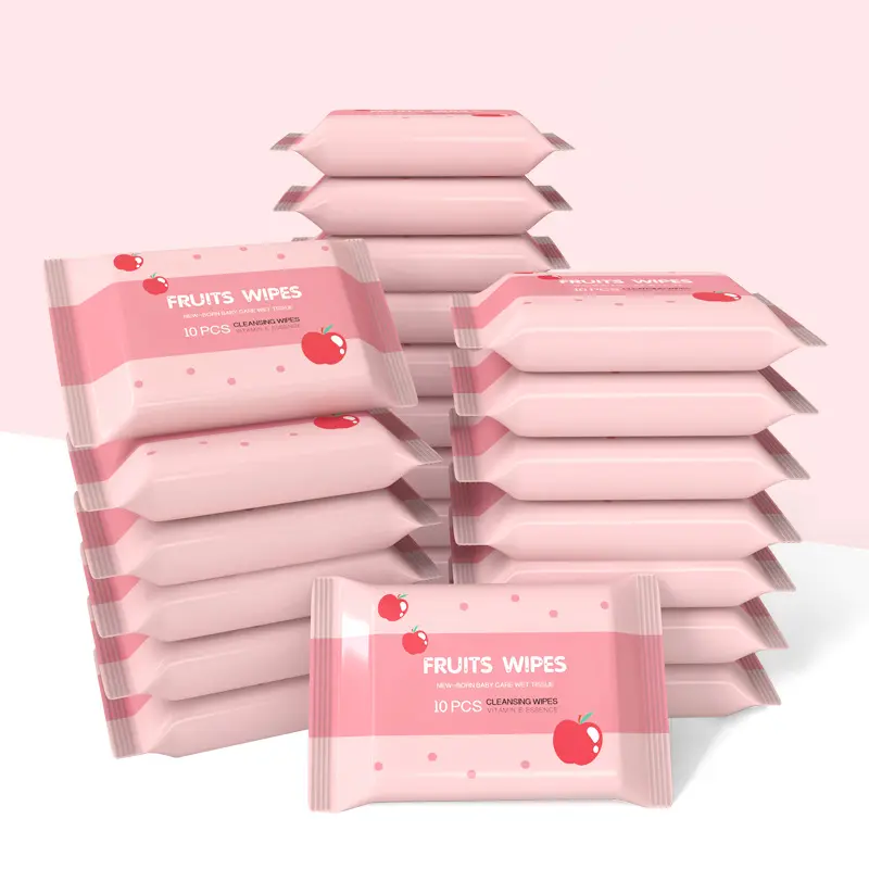 10 packs - Each pack contains 10 mini portable napkins, disposable non-alcoholic wipes, suitable for both men and women, suitable for outdoor and travel use, and facial cleaning tools; Mini wipes for travel, outdoor picnics, kitchen, bathroom, etc