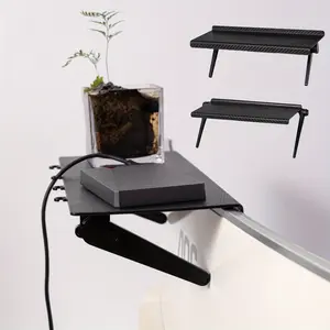 Foldable Computer Monitor Storage Rack, Adjustable TV Top Mount Holder, Supports Up to 11.02 Lbs, Space-Saving Organizer