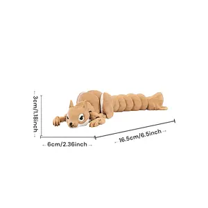 Popular Cute and Adorable Simulated Squirrel 3D Children's Toy Animal Figurine, Direct Sale from Manufacturer, Creative Doll Ornament tk
