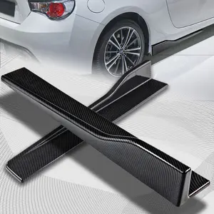 23.5" x 4" Universal Black Car side Skirt Rocker Splitters Diffuser Winglet Wind
