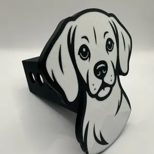 Beagle Dog Hitch Receiver Cover Fits 2" Receiver Vibrant Design Durable Vehicle Hitch Cap 5" x 5" x 7" Easy Install Remove No Tools Needed