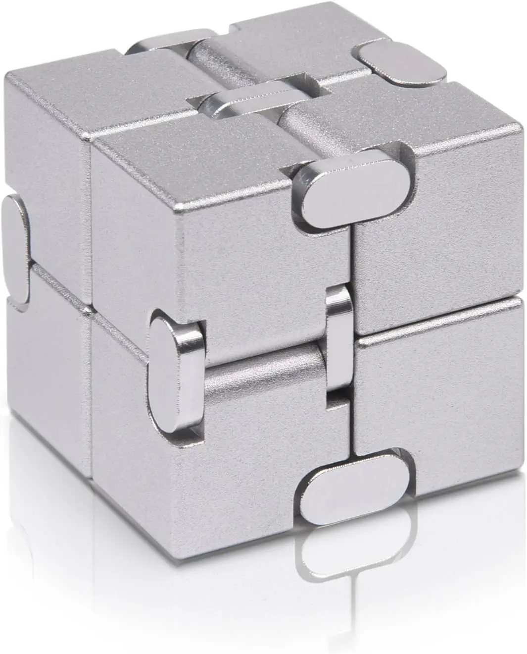 Metal Infinity Fidget Cube, Ultra Durable Sensory Finger Toy for Stress & Anxiety Relief/ADHD, Classic Novelty Gift for Teens & Adults