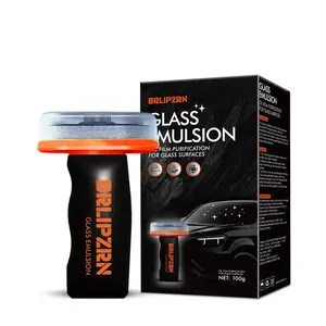 Car Glass Cleaner Brush - Powerful Cleaning Emulsion for Automotive Windshields & Windows - Eliminates Oil, Dirt & Watermarks in Seconds - Essential Car Detailing Tool for Safe Driving