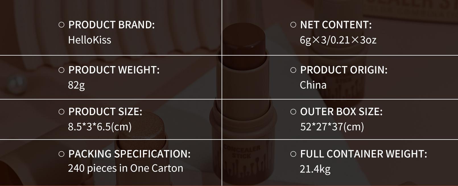 HelloKiss 3-Piece Contour Stick Set Highlight Contour Blush Stick Cream Blush for All Skin Tones Makeup Cosmetic Long-Lasting Transfer-Proof Buildable Formula - Blend, Brush