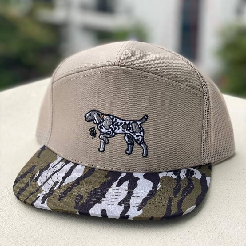 Turkey Duck Deer Hunting Camo Trucker Hat - Gift for Men Dad Hunter - 7-Panel Snapback Cap for Valentines Day Birthday Anniversary