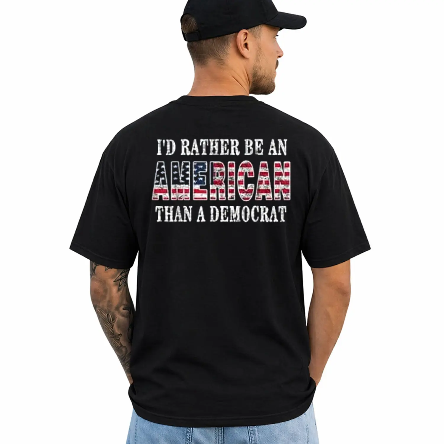 Pro American Anti Liberal Shirts for Conservative Republican T-Shirt, Vintage Republican Tee, Patriotic Shirt, Unisex Fashion Style, Short Sleeve Printed Graphic Shirt, Daily Casual Cotton Menswear