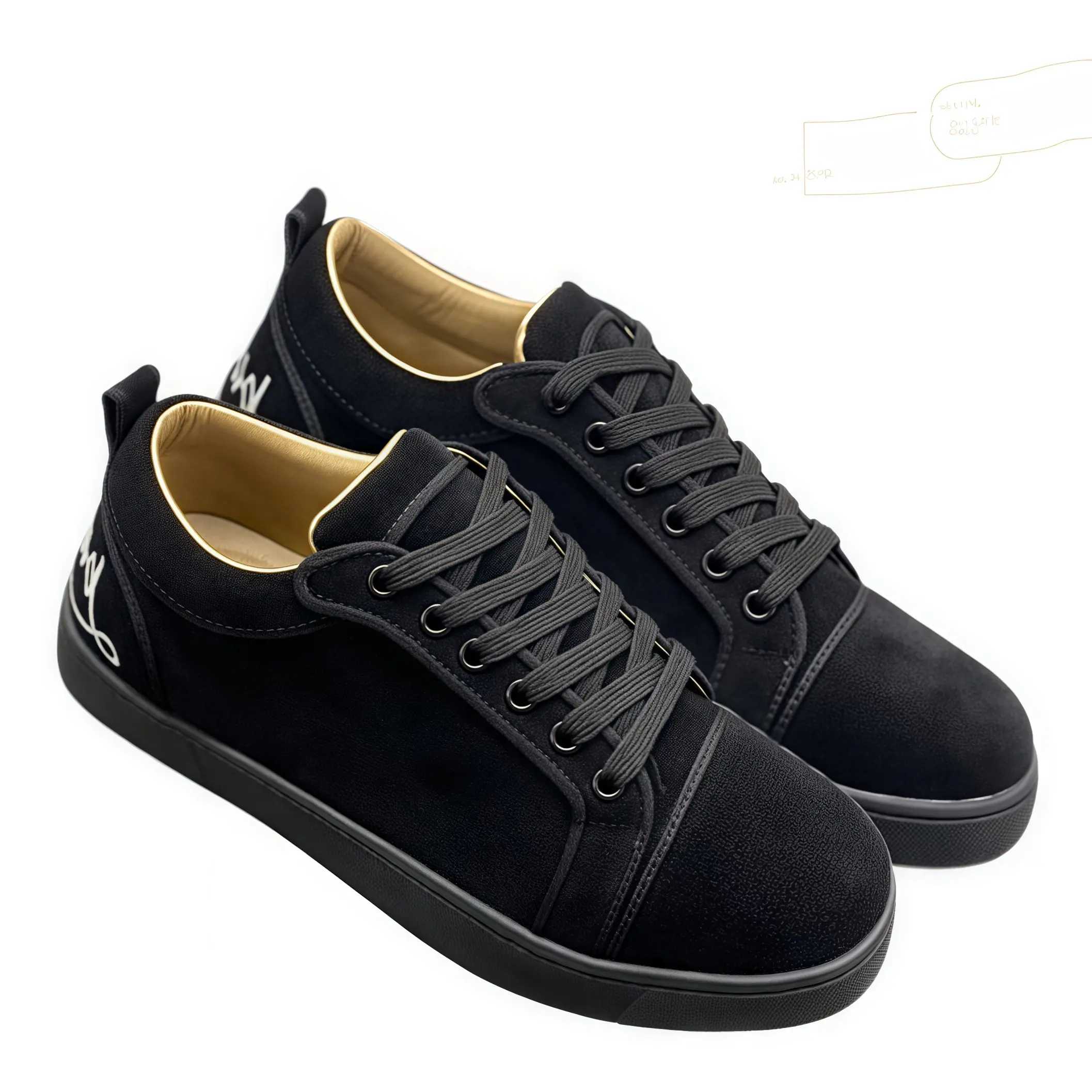 Men's trend rivet rhinestone flat shoes Low top men's shoes rivet black casual shoes,portable,slip-resistant
