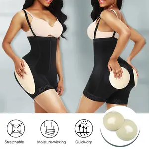 Hip Enghancer 4 Pads Body Shaper Sheath Tummy Control Butt Lifter Girdle High Waist Padded Shapewear Fajas Colombianas