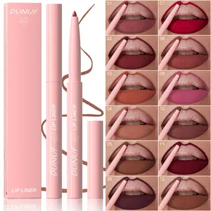 DUNUF Viral Matte Lip Liner! Single Piece Long-Lasting Lip Stain Trendy 2026 Lip Makeup Must-Have  to choose from jiya lip liner besuty