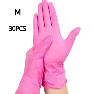 Deep Nitrile Disposable Gloves, Lightweight Multi-Functional Household Kitchen Gloves, Lead-Free, Alcohol-Free, Essential for Home Cleaning, Pet Care & Hair Dyeing
