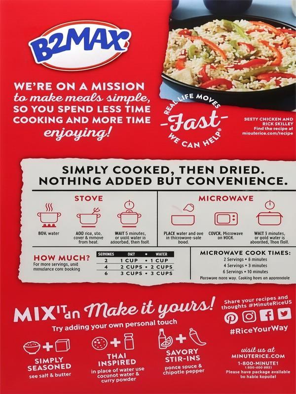 White Rice, Instant White Rice for Quick Dinner Meals, 28-Ounce Box